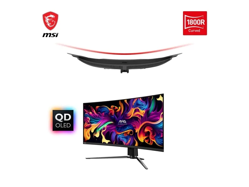 MSI MAG 341CQPDE QD-OLED 34" Curved OLED Gamingskärm