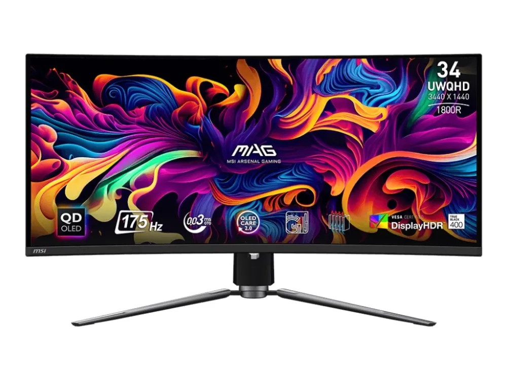 MSI MAG 341CQPDE QD-OLED 34" Curved OLED Gamingskärm
