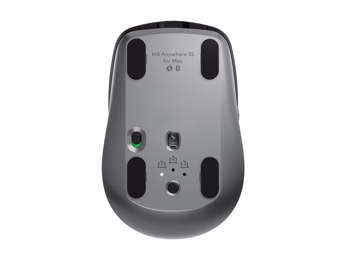 Logitech MX Anywhere 3S för Mac trådlös mus Space Grey