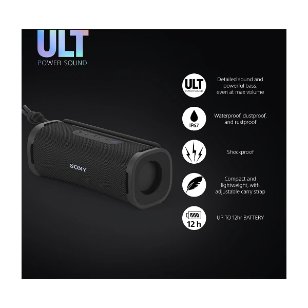 Sony ULT FIELD 1 Bluetooth-högtalare Svart