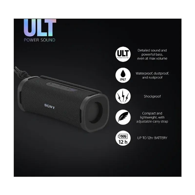 Sony ULT FIELD 1 Bluetooth-högtalare Svart