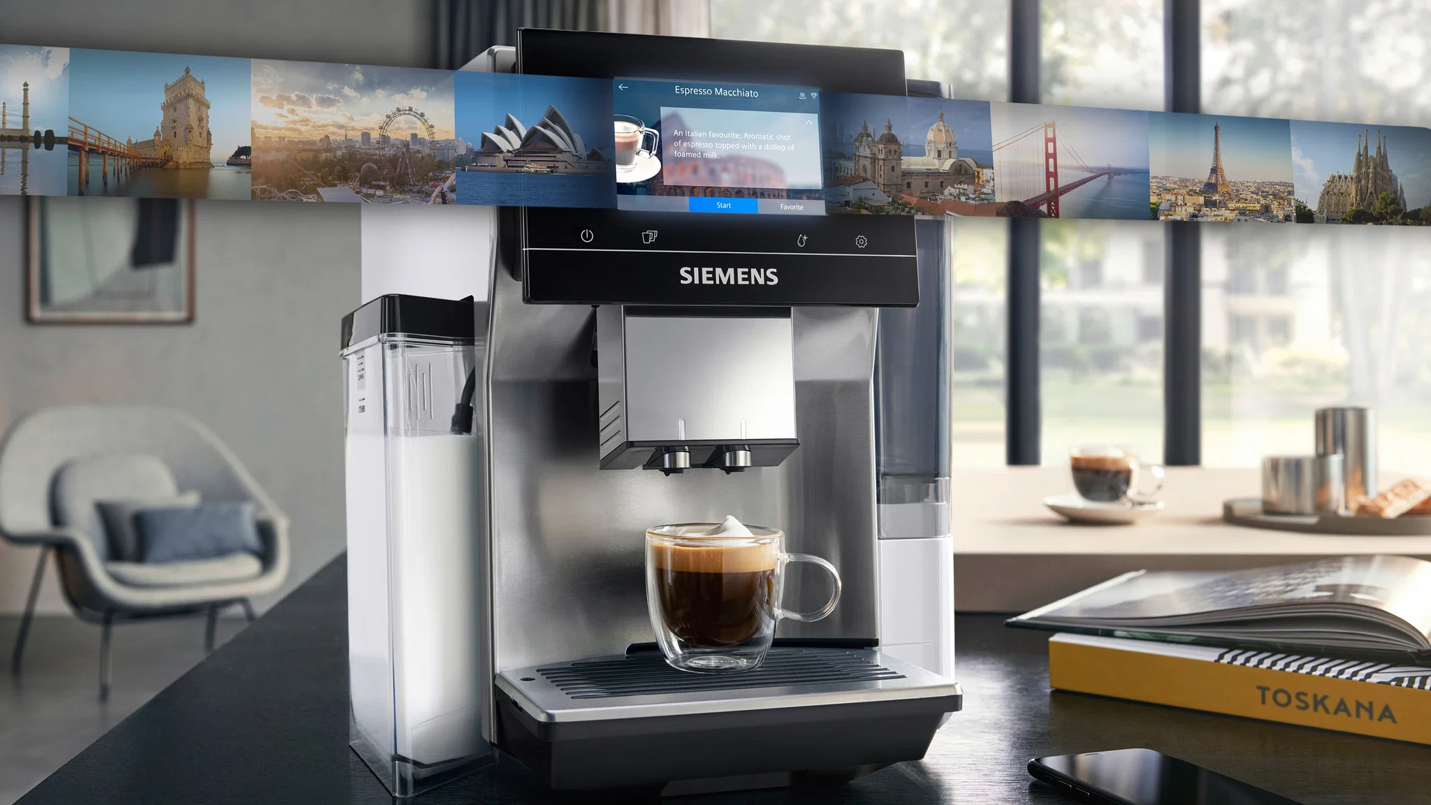 Siemens EQ.700 integral TQ715R03 Automatisk Espressomaskin