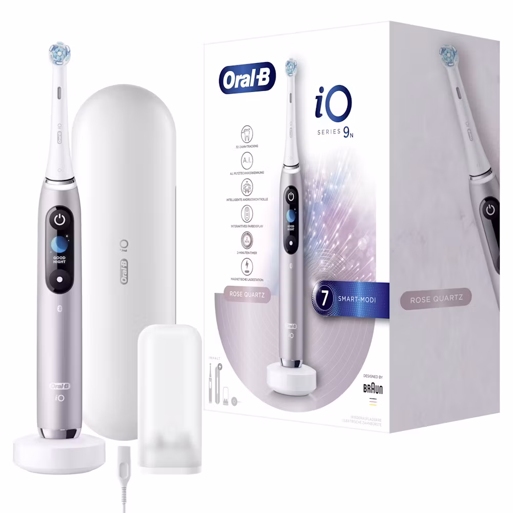 Oral-B iO Series 9N Eltandborste inkl resefodral Rosa