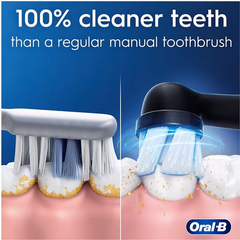 Oral-B iO2 Eltandborste Duo-pack inkl Resefodral Svart och Rosa