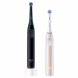 Oral-B iO2 Eltandborste Duo-pack inkl Resefodral Svart och Rosa