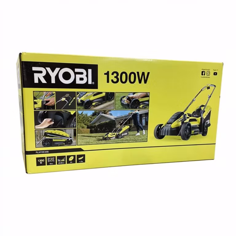 Ryobi RLM13E33S Gräsklippare Elektrisk 33 cm 1300W