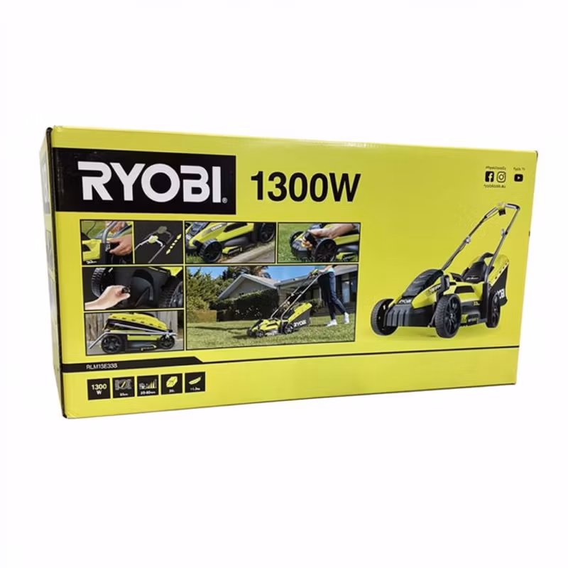 Ryobi RLM13E33S gräsklippare elektrisk 33 cm 1300W utan batteri