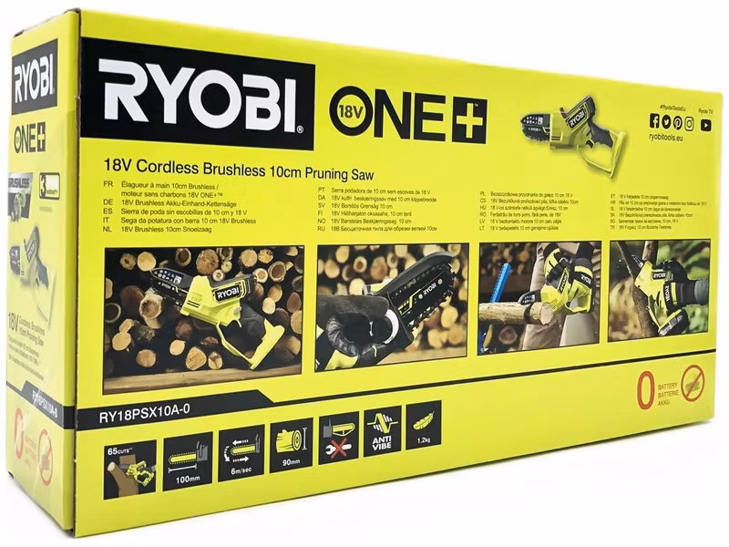Ryobi grensåg RY18PSX10A-0 One+ 18 V batteridriven