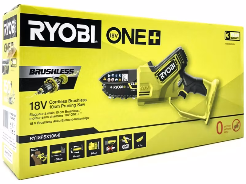 Ryobi grensåg RY18PSX10A-0 One+ 18 V batteridriven