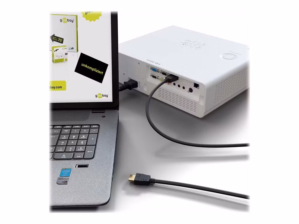 Goobay HDMI-kabel med Ethernet 1m Svart