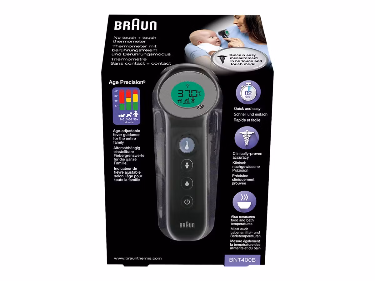 Braun BNT400BWE Termometer Svart