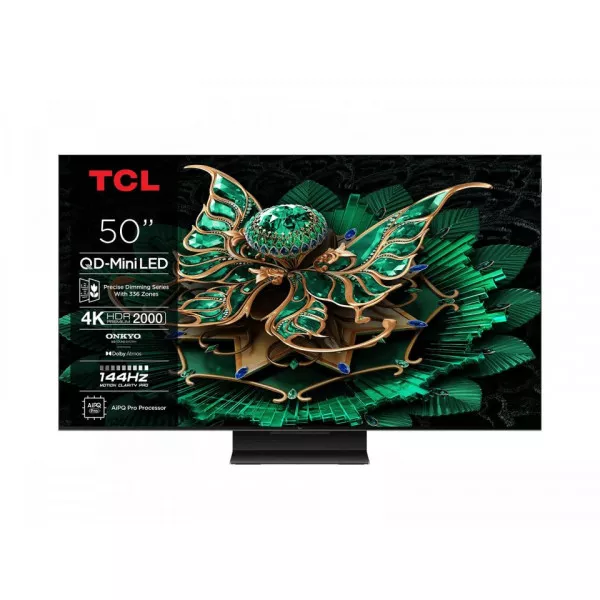 TCL 50C7K 50" 4K UHD QLED Smart TV Google TV Mini-LED Quantum Dot Pro