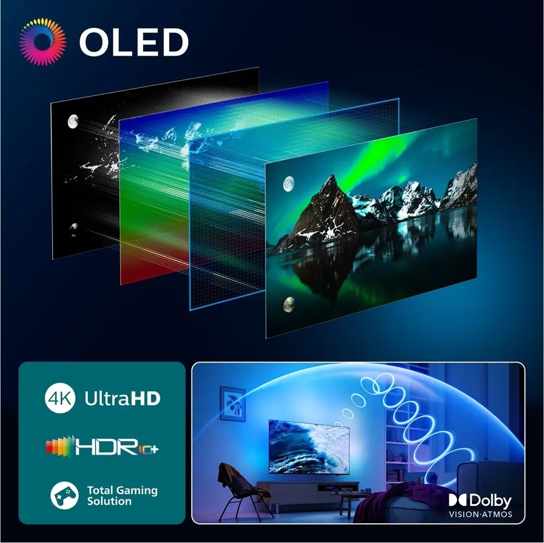 Philips Ambilight 55OLED810/12 TV 55" 4K Ultra HD OLED Smart TV