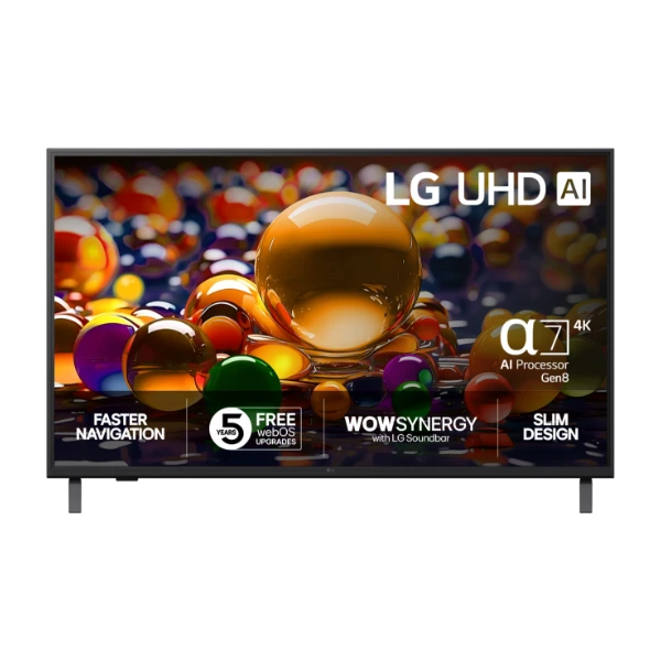 LG UA74 Series 43UA74006LB 43" 4K UHD AI LCD Smart TV
