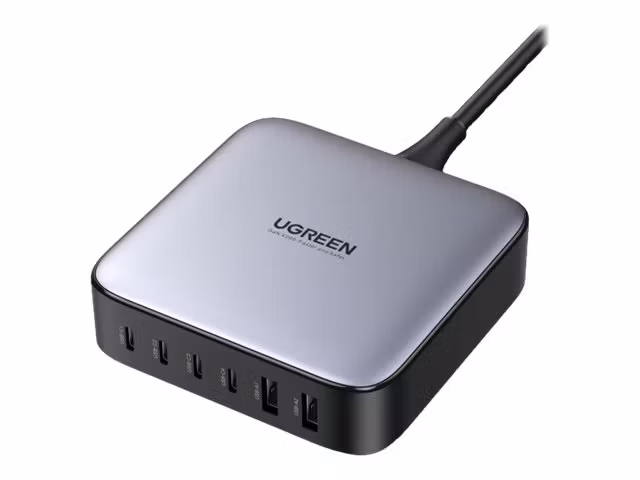 UGREEN Nexode 200W Desktop Charger 6-Port (2xUSB-A + 4xUSB-C) Multiladdare