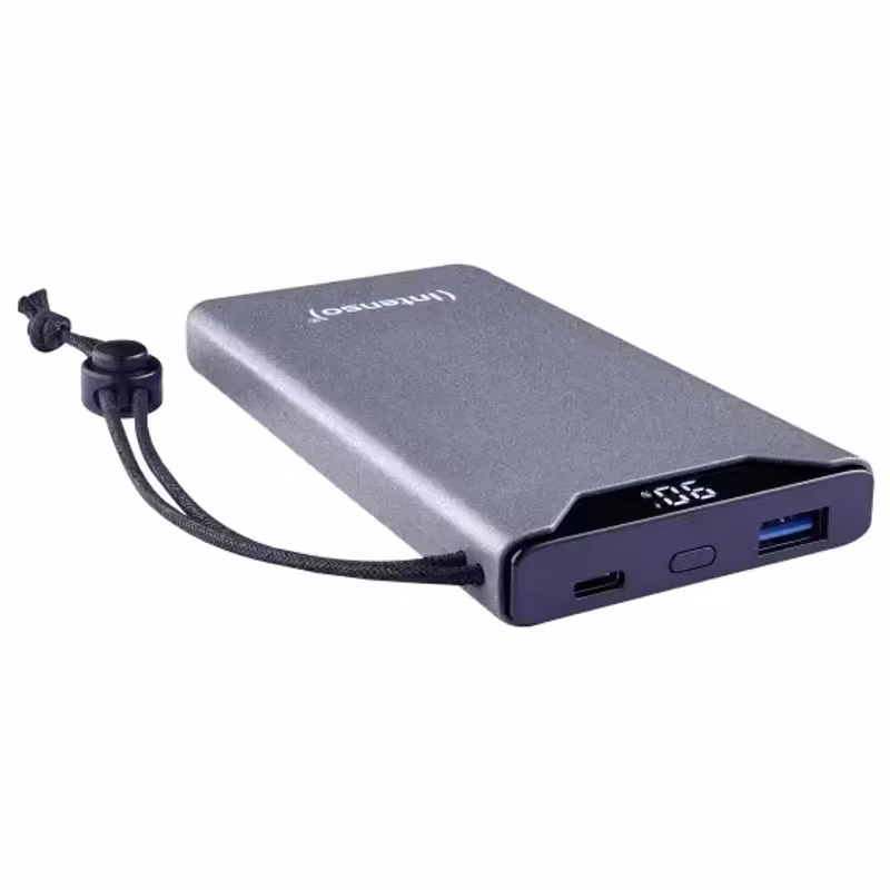 Intenso Powerbank F10000 grå (10 000 mAh, PD 3.0, Quick Charge 3.0)