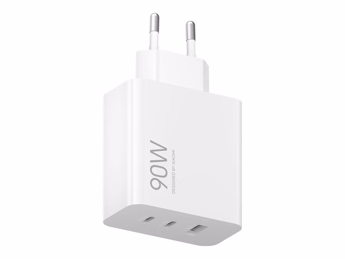 Xiaomi Snabbladdare Adapter 90Watt 1xUSB-A 2.0 2xUSB-C Vit