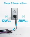 Anker 323 Snabbaddare 33W USB-C & USB-A Adapter Svart