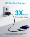 Anker 323 Snabbaddare 33W USB-C & USB-A Adapter Svart