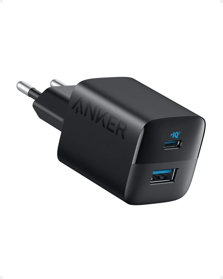 Anker 323 Snabbaddare 33W USB-C & USB-A Adapter Svart