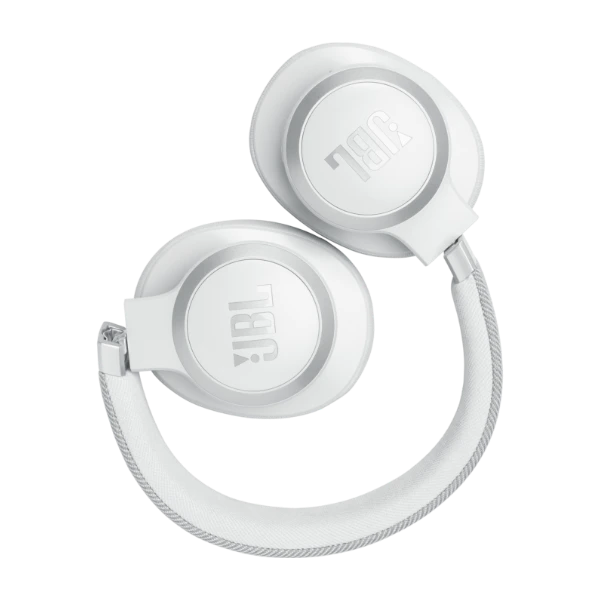 JBL Live 770 trådlösa Over-Ear brusreducerande hörlurar Vit