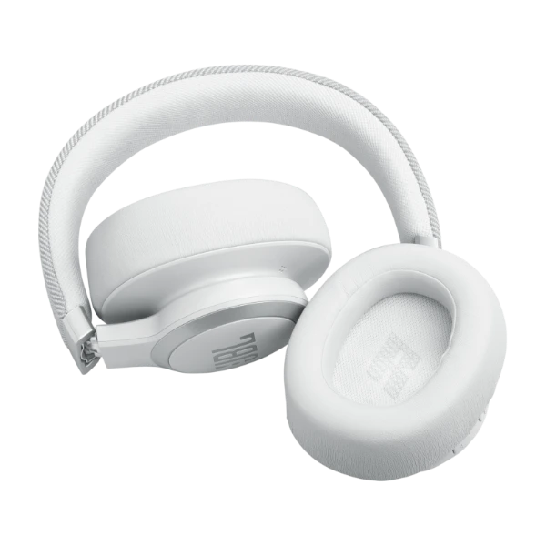 JBL Live 770 trådlösa Over-Ear brusreducerande hörlurar Vit