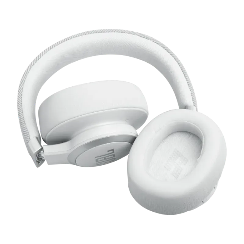 JBL Live 770 trådlösa Over-Ear brusreducerande hörlurar Vit