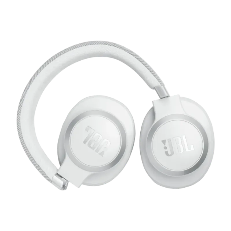 JBL Live 770 trådlösa Over-Ear brusreducerande hörlurar Vit