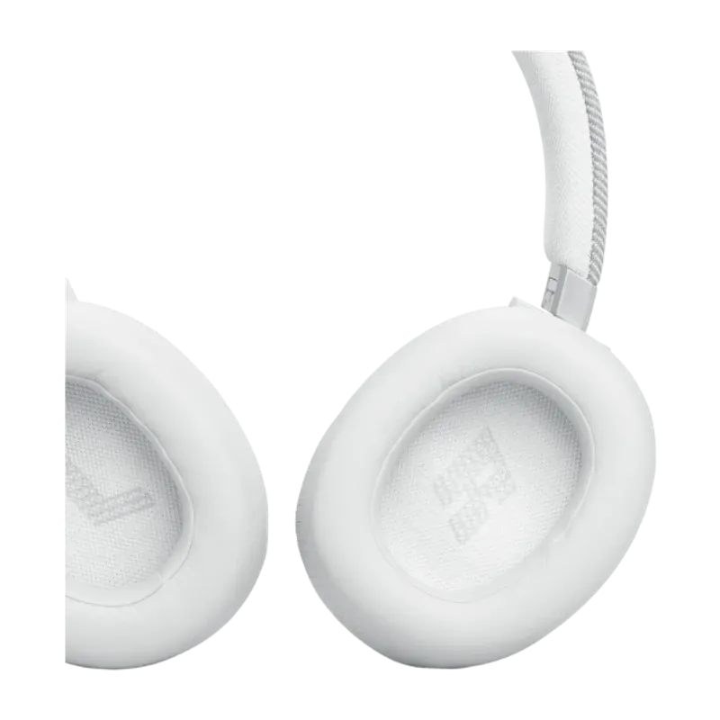 JBL Live 770 trådlösa Over-Ear brusreducerande hörlurar Vit