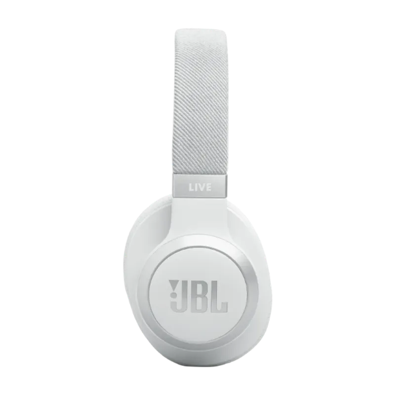 JBL Live 770 trådlösa Over-Ear brusreducerande hörlurar Vit