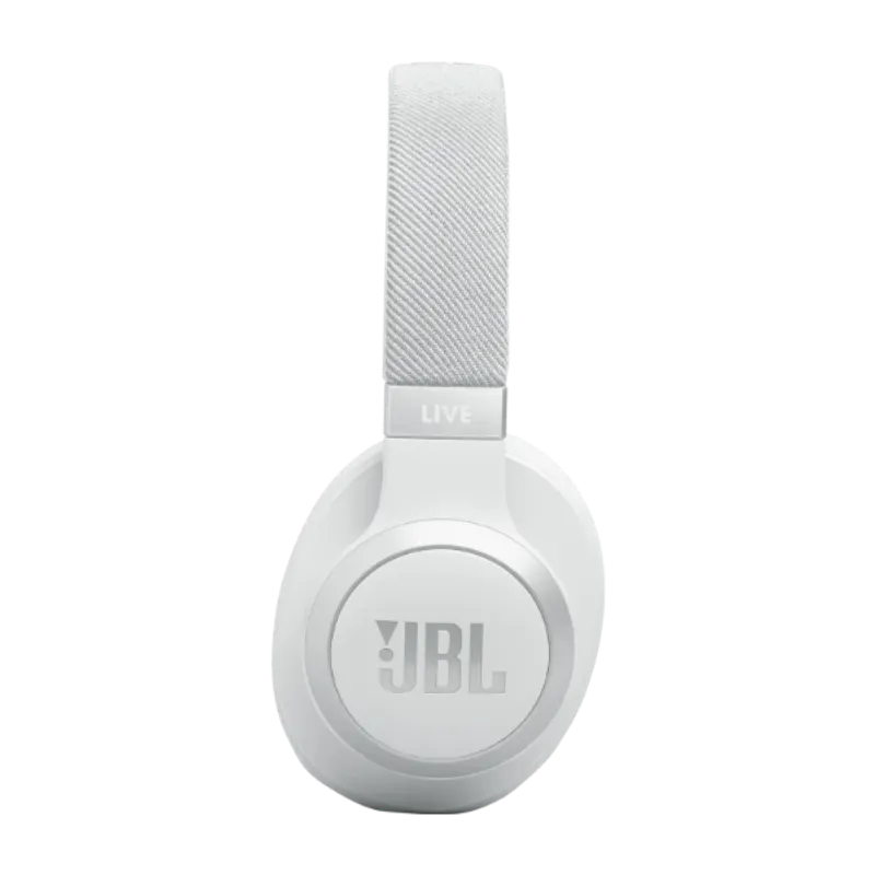 JBL Live 770 trådlösa Over-Ear brusreducerande hörlurar Vit