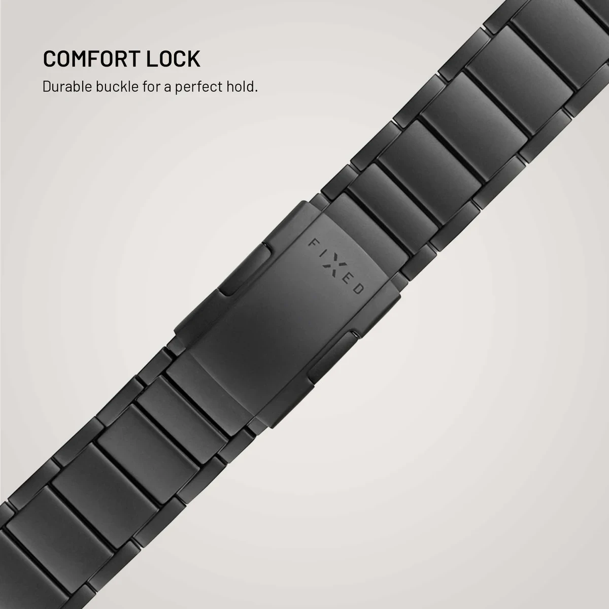FIXED Titanarmband för Samsung Galaxy Watch Ultra Svart