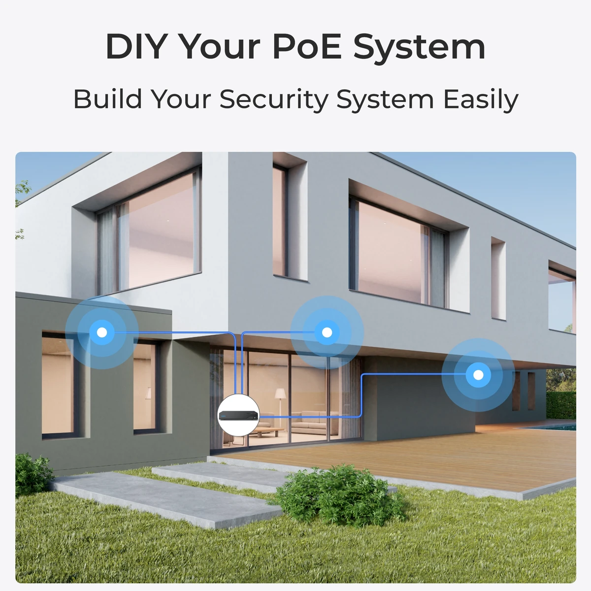 Reolink P840 (RLC-823S1W) Smart 4K PTZ PoE-kamera 360° vit