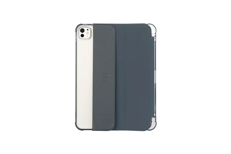 Tucano Satin Folio fodral iPad Pro 11" M4/M5 2024-2025 Mörkblå/Transparent