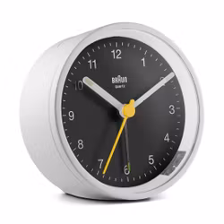 Braun BC12WB Quartz väckarklocka svart/vit