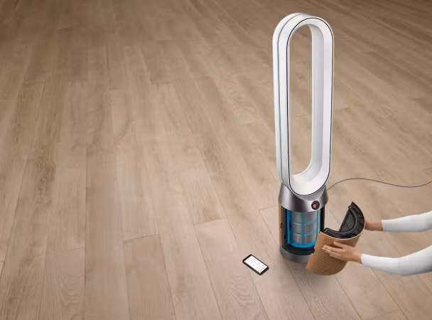 Dyson Purifier Cool TP09 Pro Formaldehyde Golvstående Luftrenare och Fläkt Vit/Guld