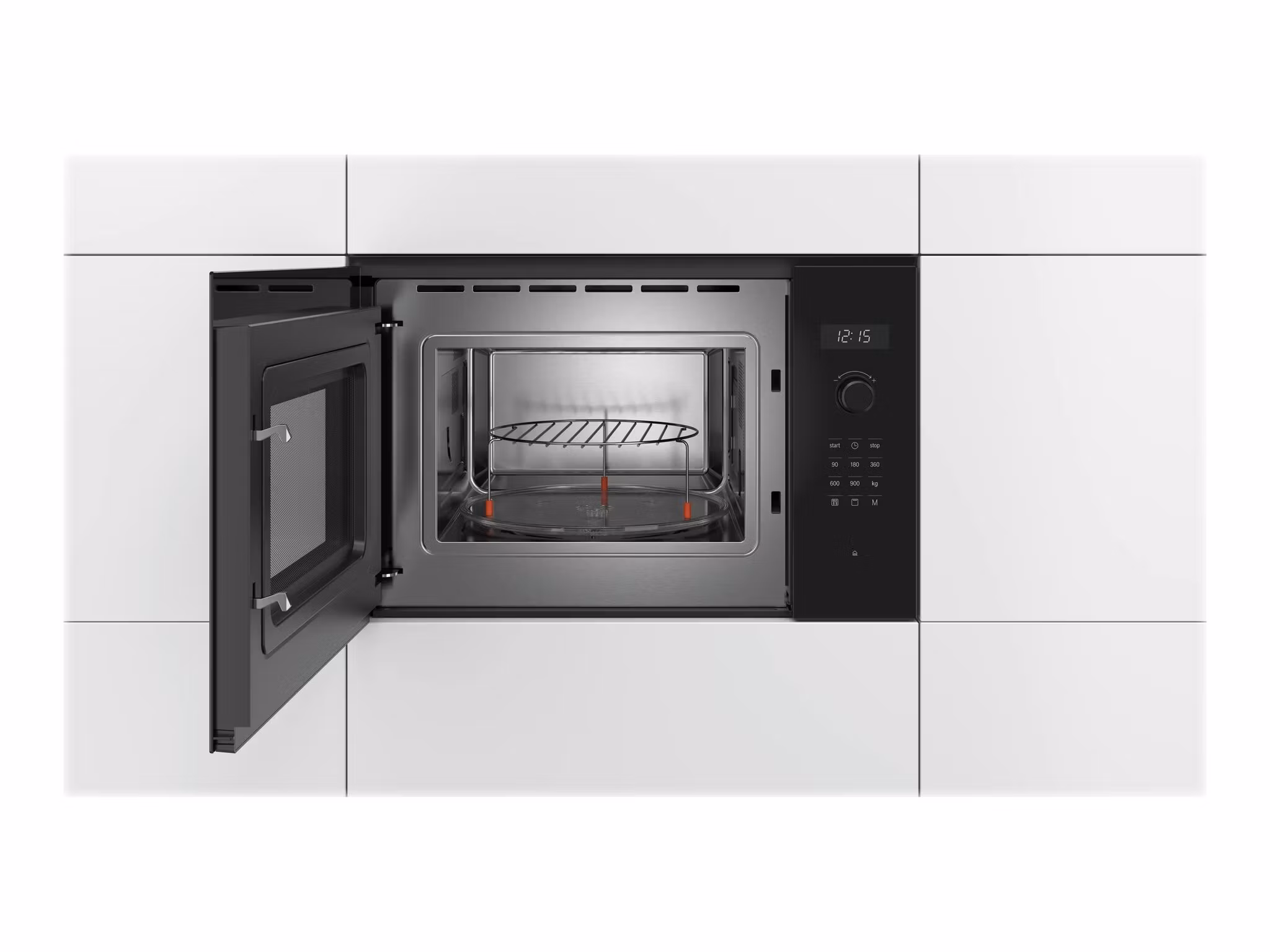 Bosch Serie | 6 BEL554MB0 Mikrovågsugn med grill för inbyggnad Svart