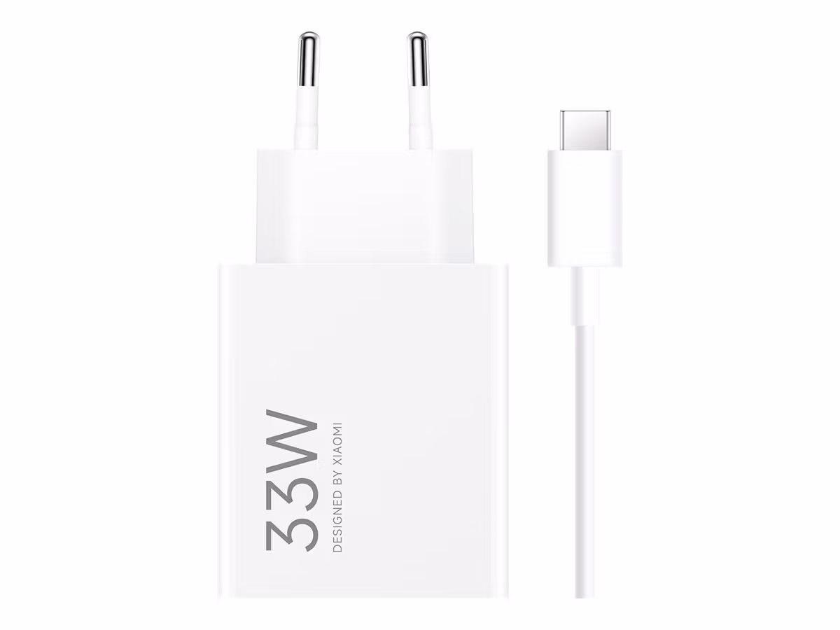 Xiaomi MDY-16-EF Väggladdare 33 W USB-A med USB-C-kabel Vit