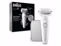 Braun Silk-épil 9 9-011 Epilator för Hårborttagning Vit/Silver