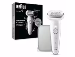 Braun Silk-épil 9 9-011 Epilator för Hårborttagning Vit/Silver