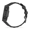 Garmin fēnix E 47 mm GPS-smartwatch Grå med Svart Silikonarmband