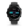 Garmin fēnix E 47 mm GPS-smartwatch Grå med Svart Silikonarmband
