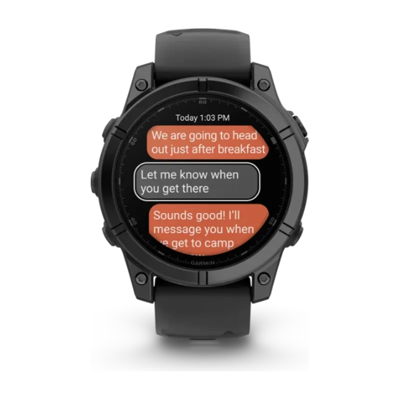 Garmin fēnix E 47 mm GPS-smartwatch Grå med Svart Silikonarmband