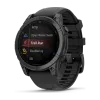 Garmin fēnix E 47 mm GPS-smartwatch Grå med Svart Silikonarmband