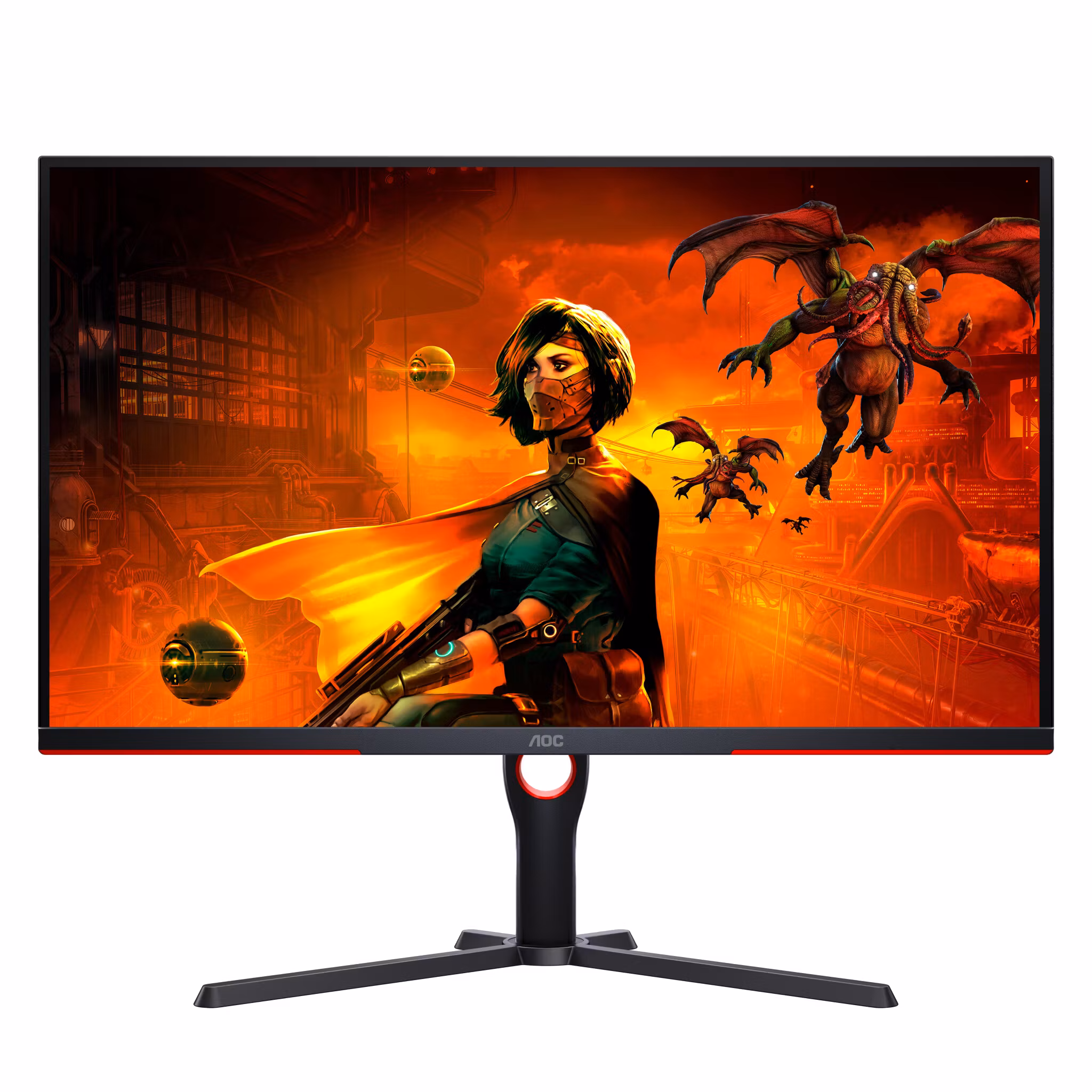AOC G3 U32G3X/BK datorskärm 80 cm (31,5") 3840 x 2160 pixlar 4K Ultra HD LED svart/röd