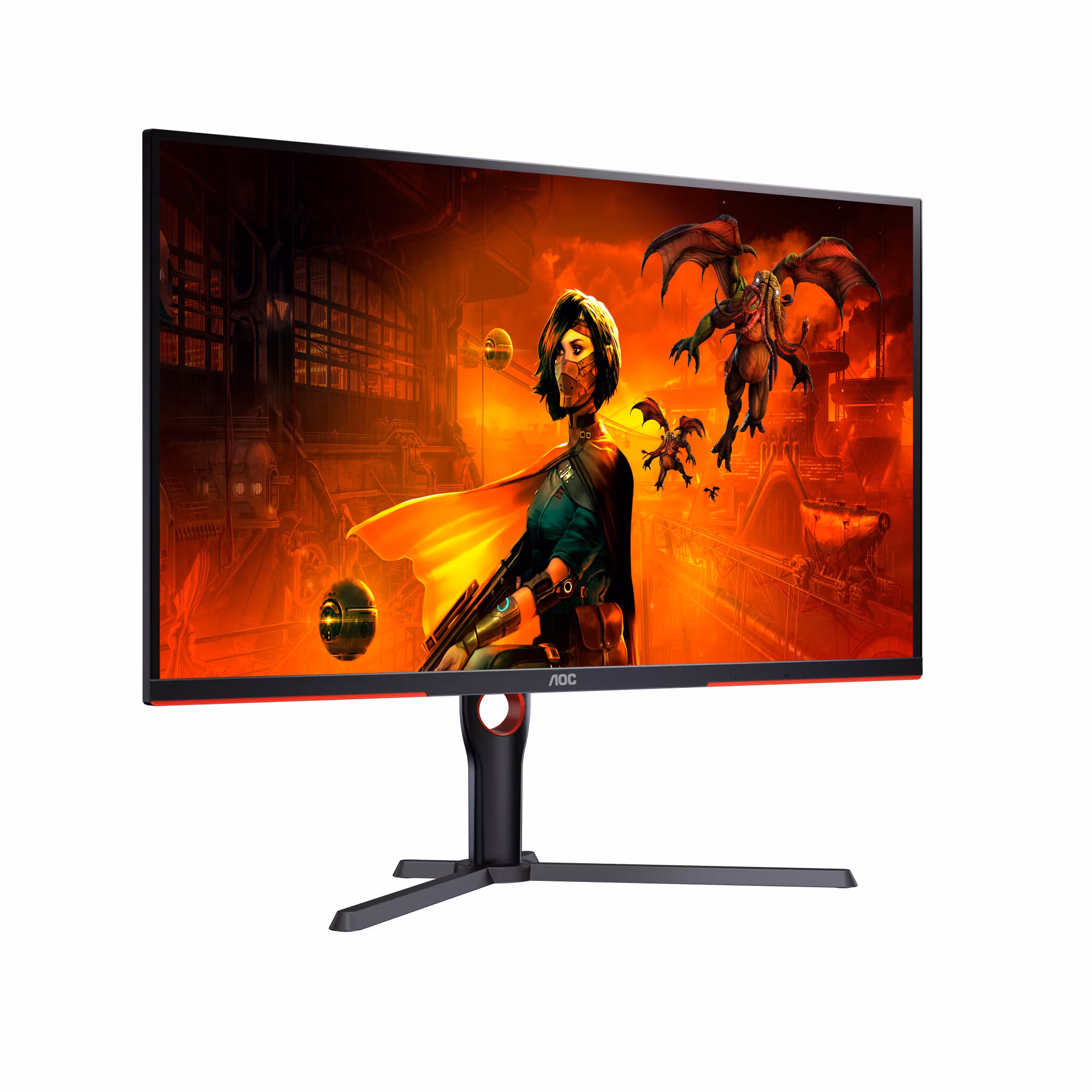 AOC G3 U32G3X/BK datorskärm 80 cm (31,5") 3840 x 2160 pixlar 4K Ultra HD LED svart/röd