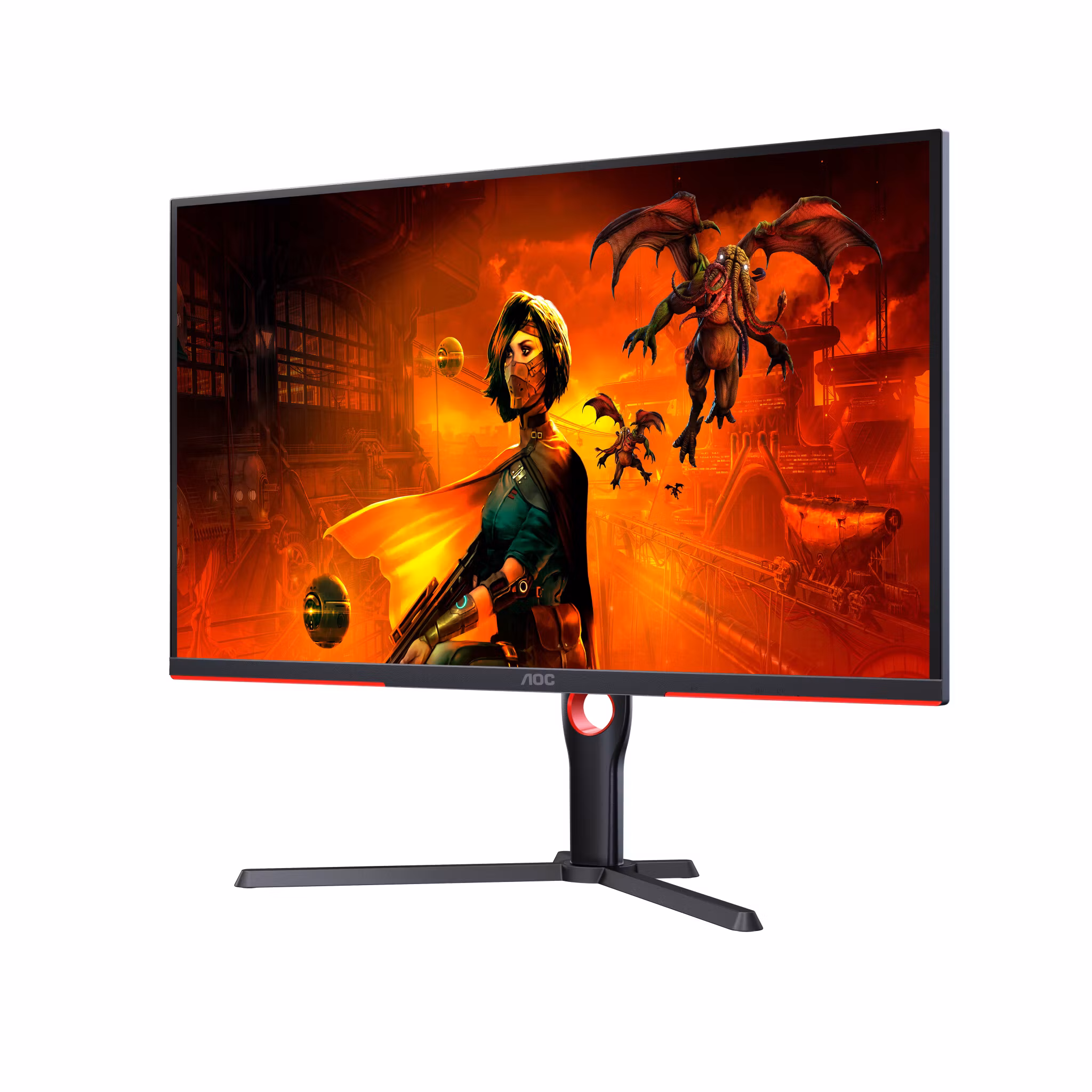 AOC G3 U32G3X/BK datorskärm 80 cm (31,5") 3840 x 2160 pixlar 4K Ultra HD LED svart/röd
