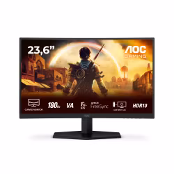 AOC G4 C24G42E datorskärm 59,9 cm (23,6") 1920 x 1080 pixlar Full HD LED svart/röd