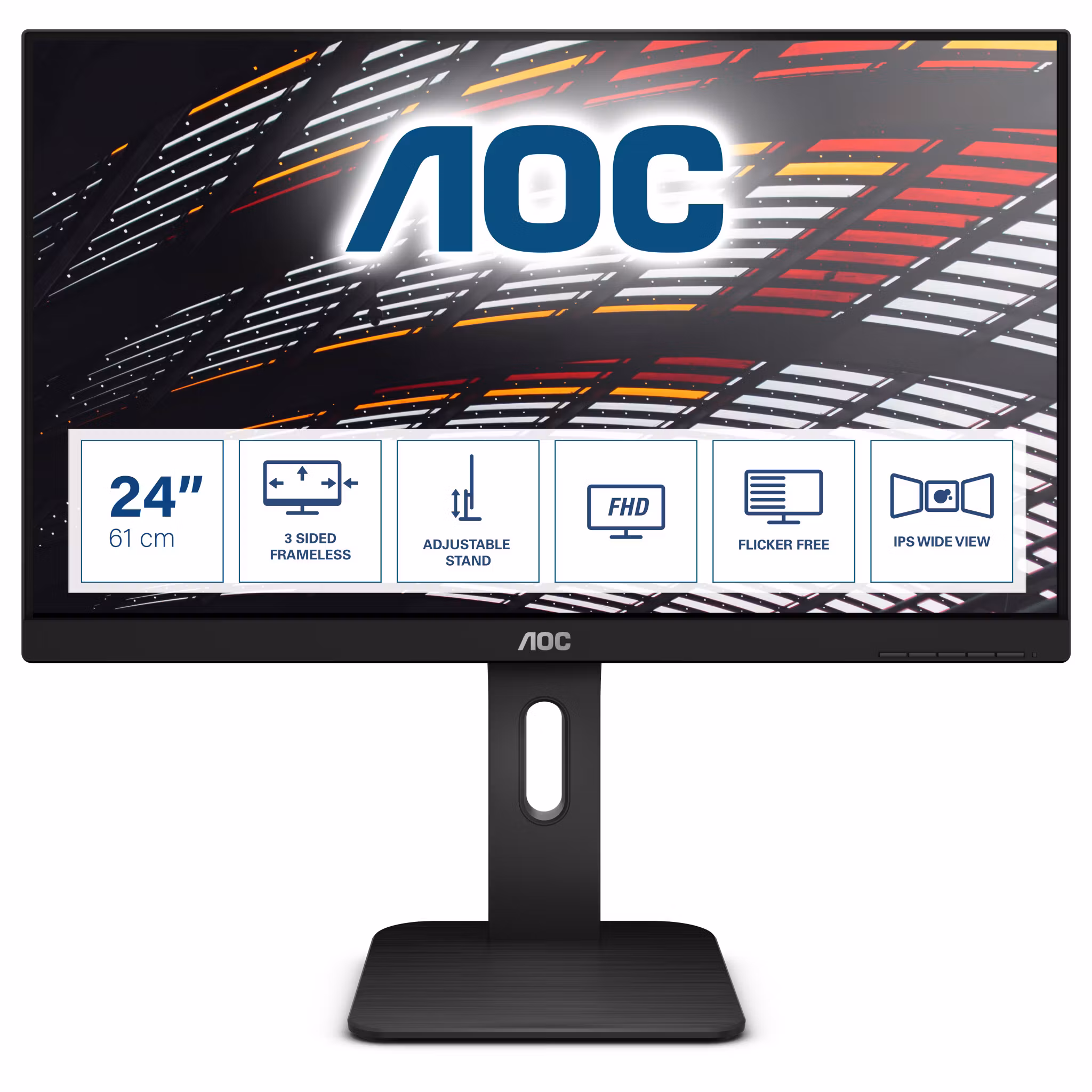 AOC P1 X24P1 datorskärm 61 cm (24") 1920 x 1200 pixlar WUXGA LED Svart