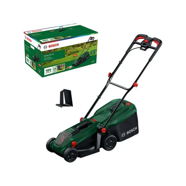 Bosch Rotak 18V-32 Elektrisk Gräsklippare inkl Batterier